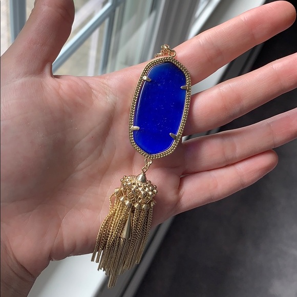 Kendra Scott Cobalt Blue Rayne Necklace - Picture 2 of 3